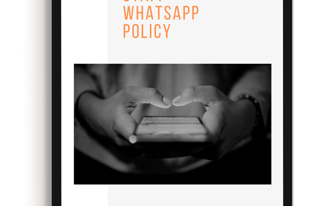 Staff whatsapp policy