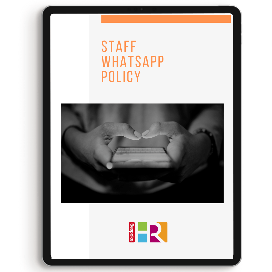 Staff whatsapp policy