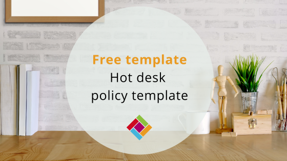 Free hot desk policy templat Image of an empty desk for the blog free hot desk policy template