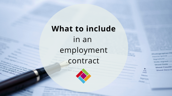 What to include in an employment contract